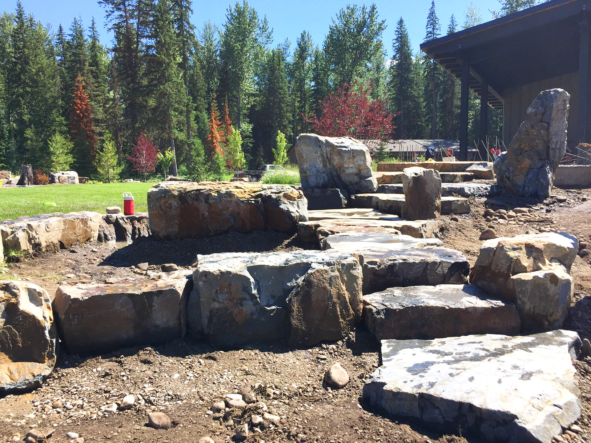 Valley View Contracting - rock retaining walls